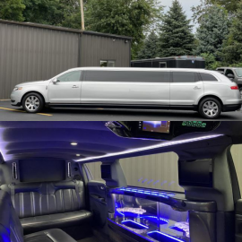 silver stretch limo